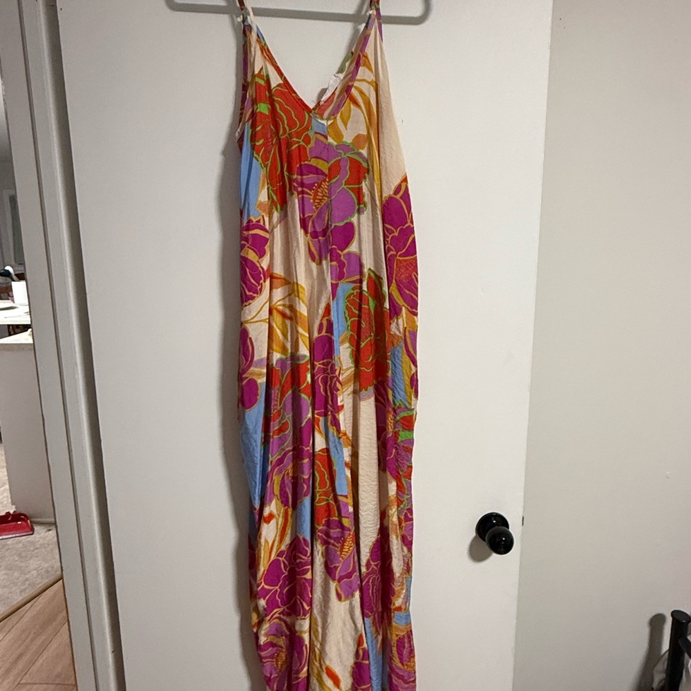 Impressions Multicolor Floral Maxi Dress